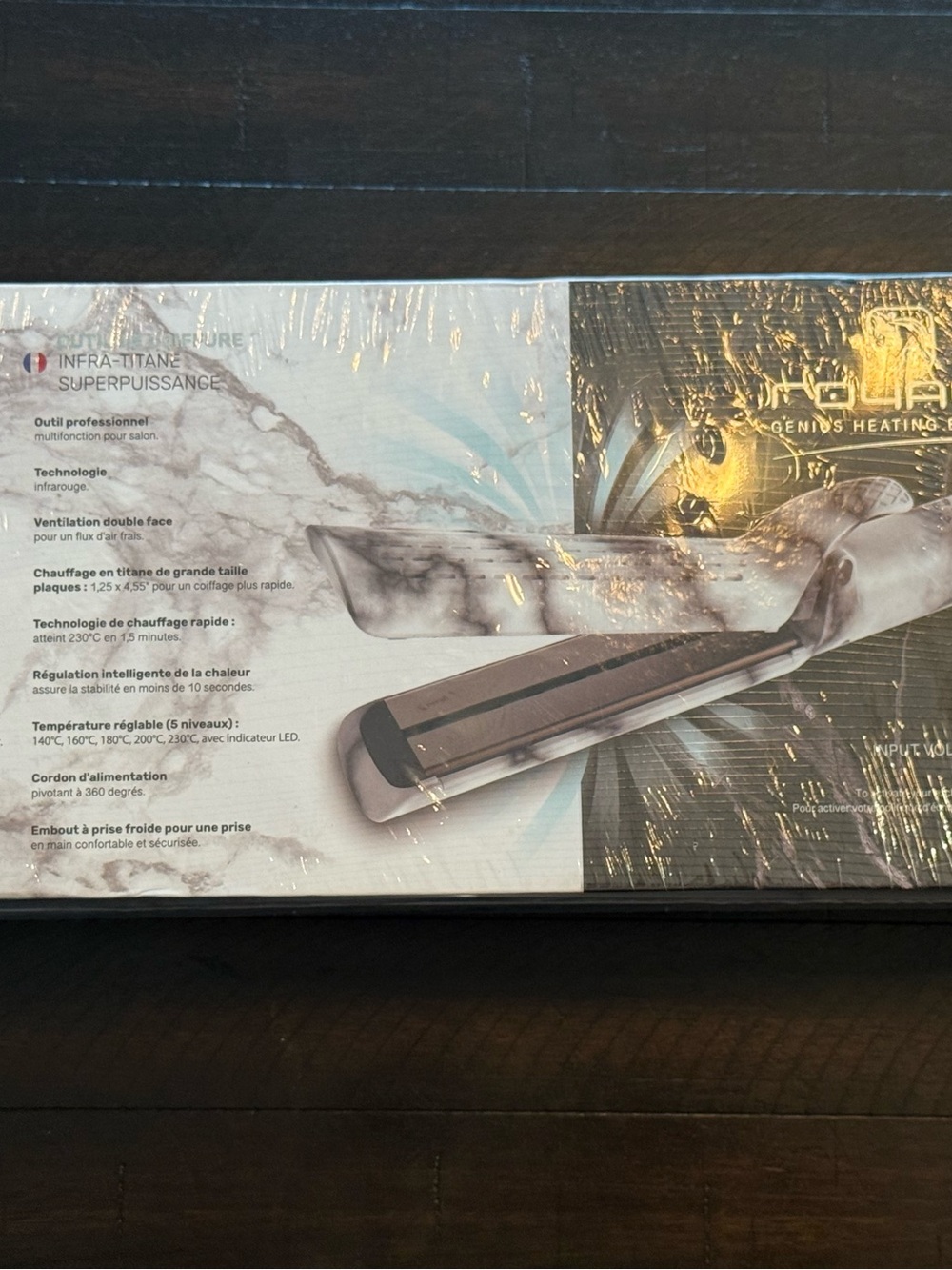 Royale Opulent Marble Infra-Titanium Hair Straightener Flat Iron NIB - Picture 4 of 6